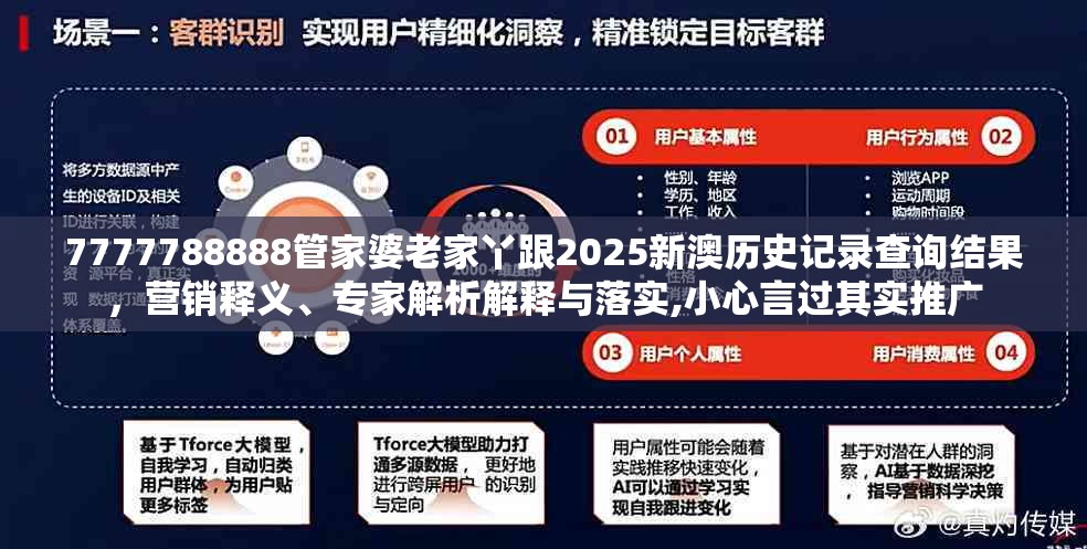 7777788888管家婆老家丫跟2025新澳历史记录查询结果，营销释义、专家解析解释与落实,小心言过其实推广